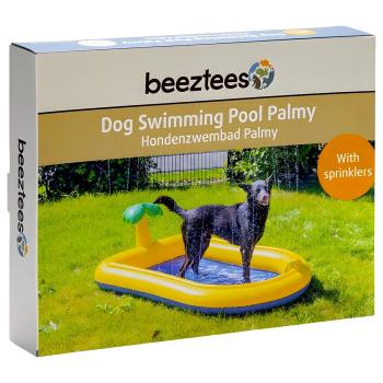 Hundepool Palmy - aufblasbares Planschbecken für Hunde mit Sprinkler, ideale Abkühklung für den Sommer